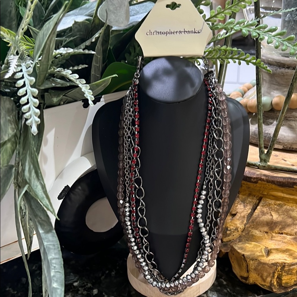 Christopher & Banks Multi-Strand Necklace. J56